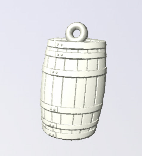Sheldon Pewter Barrel Pewter Charm