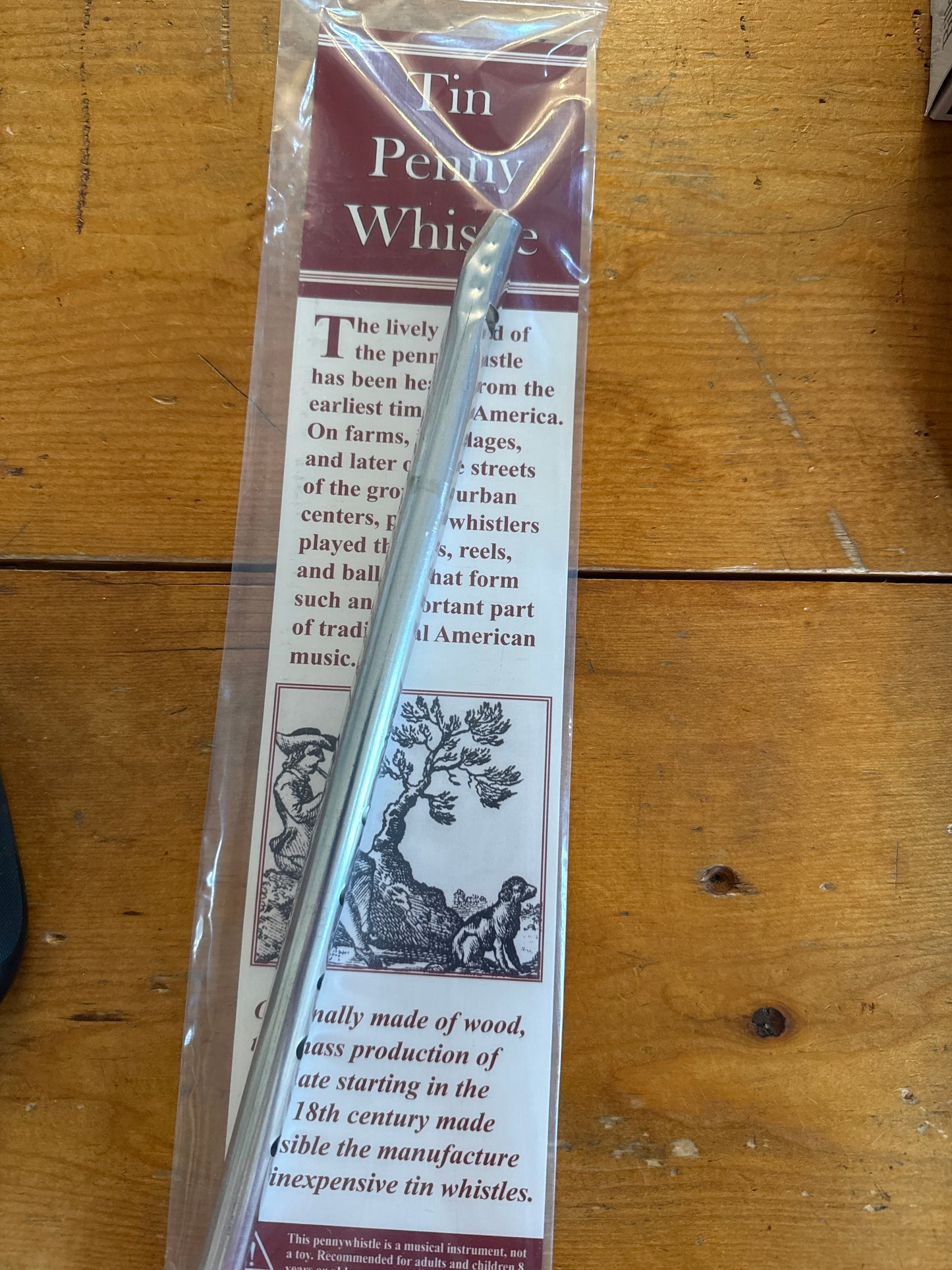 Colonial Toy Tin Penny Whistle