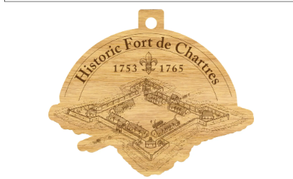 Ornament Historic Fort de Chartres Collection Aerial View