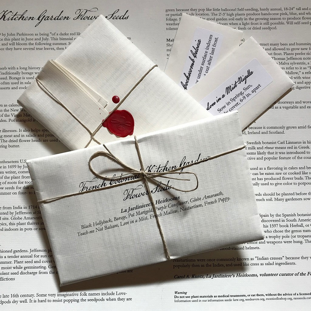 French Colonial Kitchen Garden Flower Seeds