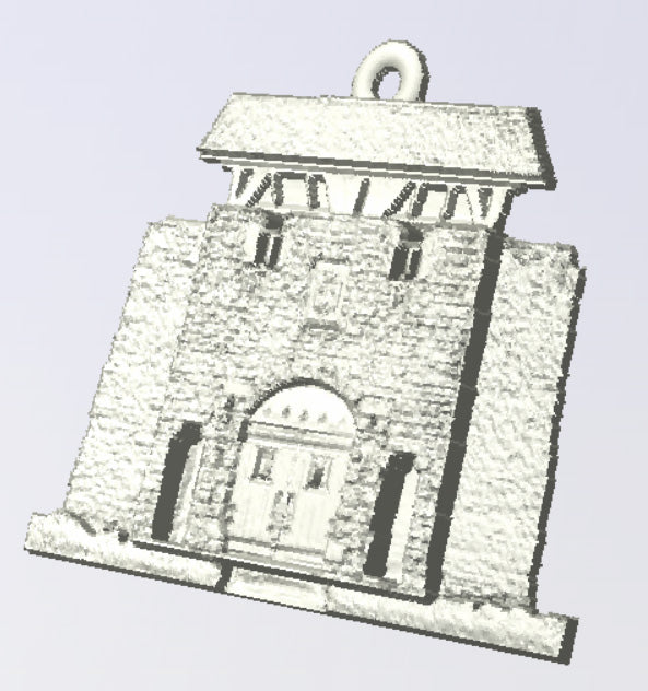 Sheldon Pewter Fort de Chartres Land Gate Pewter Charm