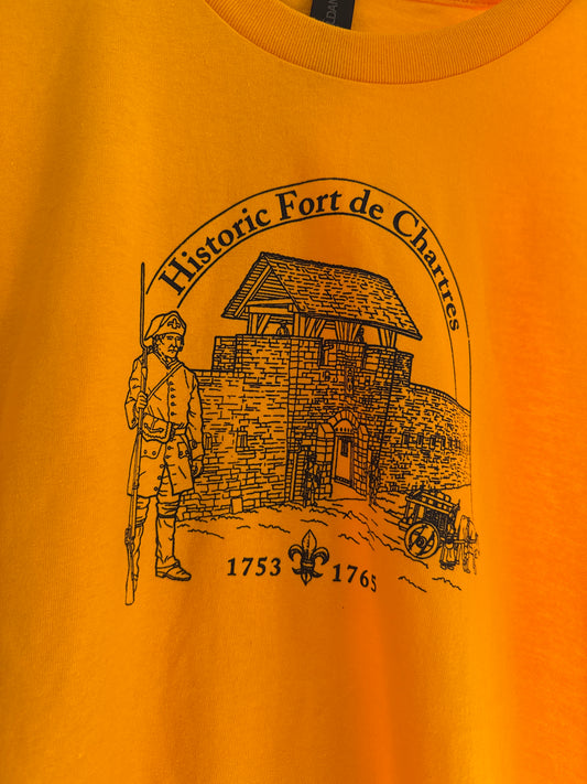 Historic Fort de Chartres Gatehouse Deep Yellow T-shirt