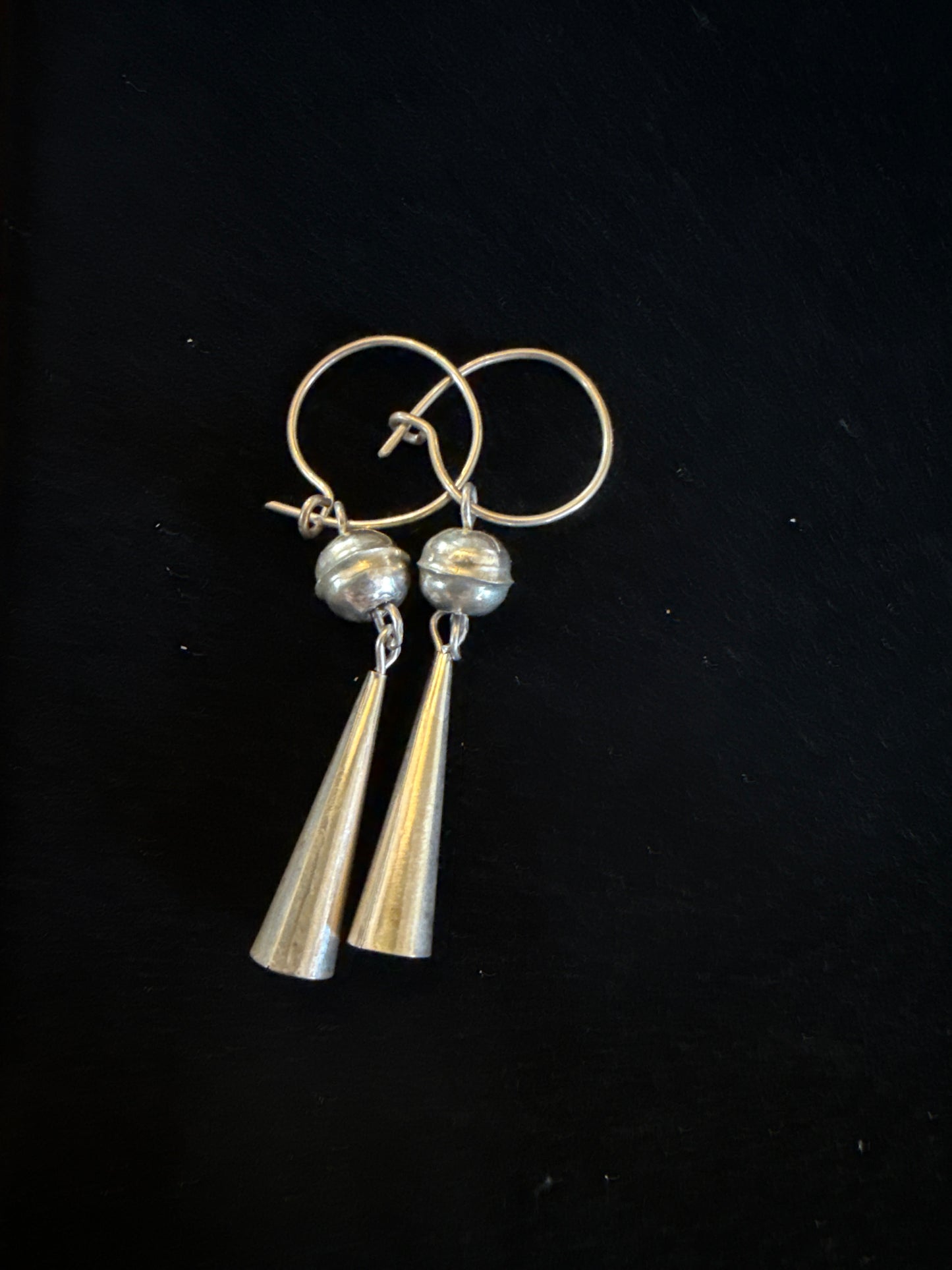 Cousin Dave Silversmith Ball & Cone Earrings