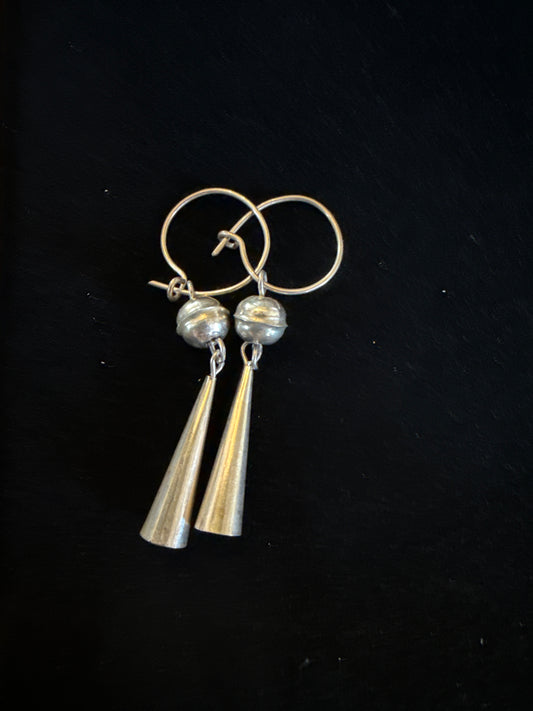 Cousin Dave Silversmith Ball & Cone Earrings