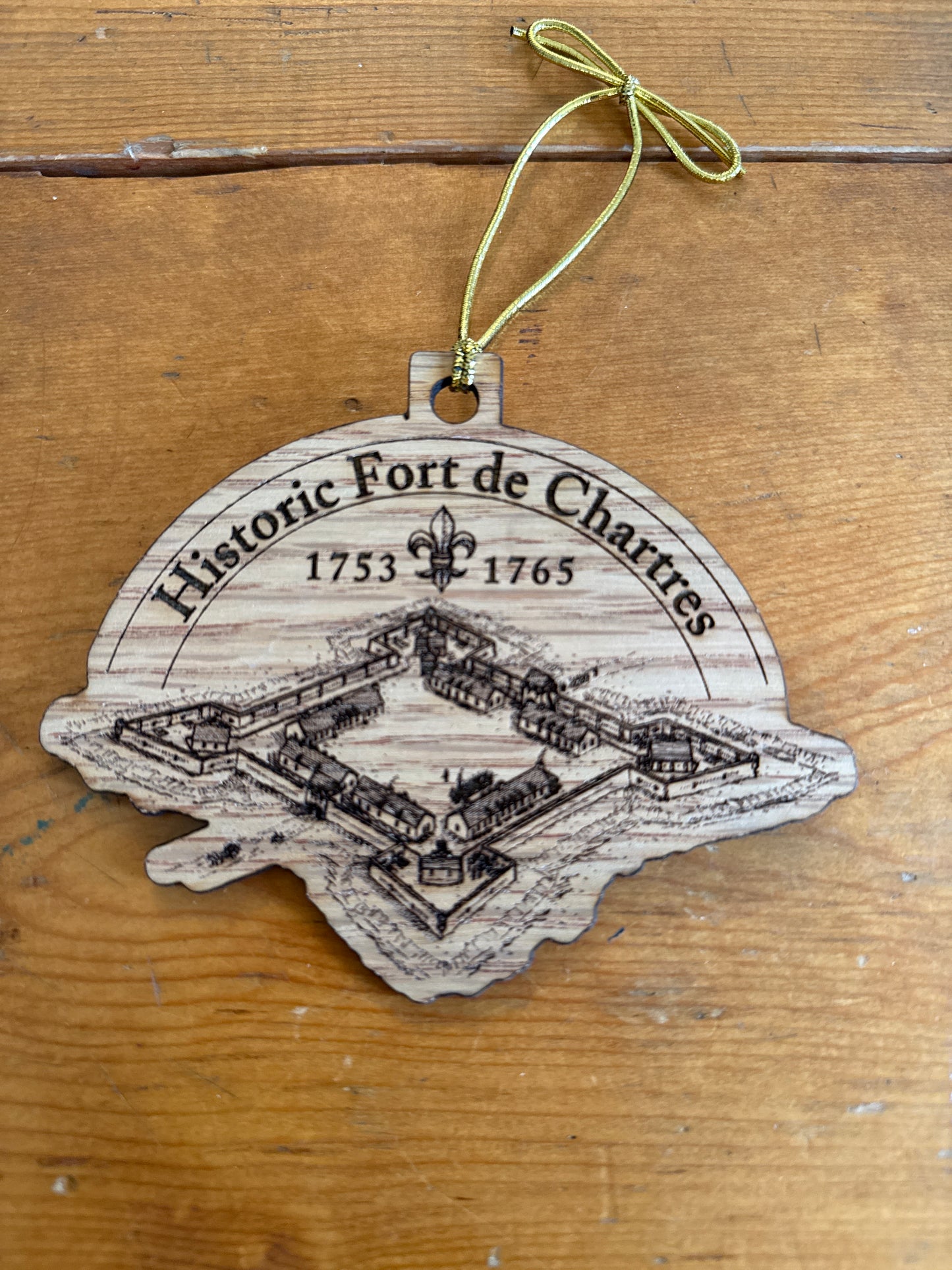 Ornament Historic Fort de Chartres Collection Aerial View