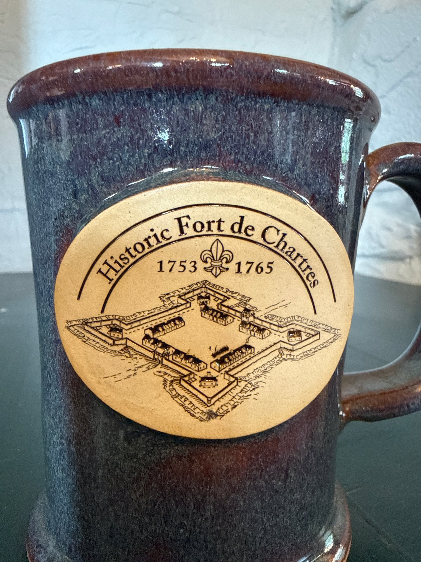 Mug Historic Fort de Chartres Collection Aerial View