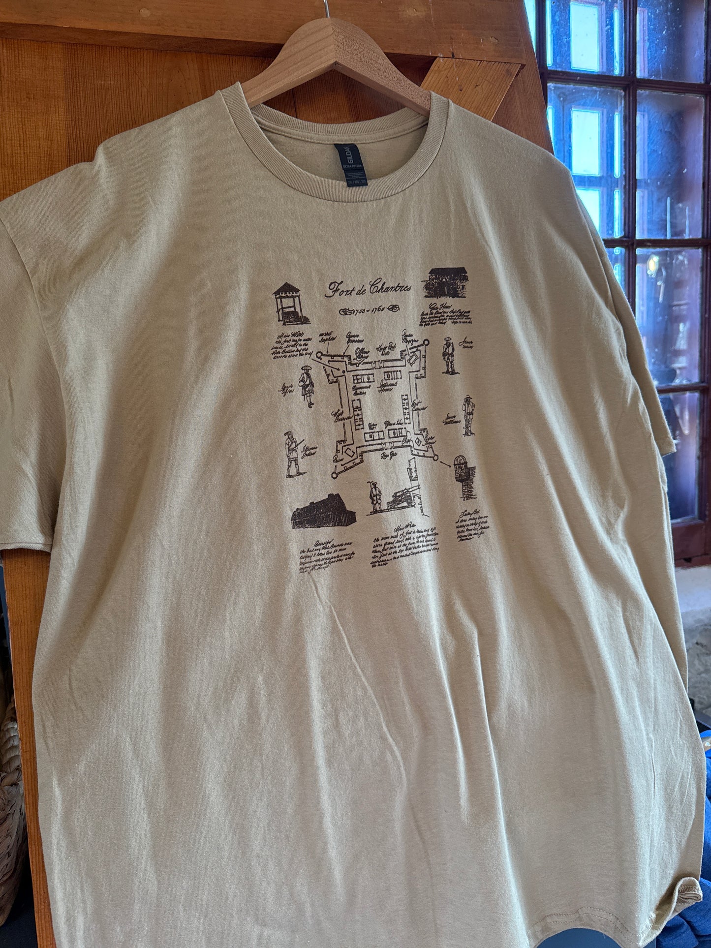 Fort de Chartres Aerial T-shirt