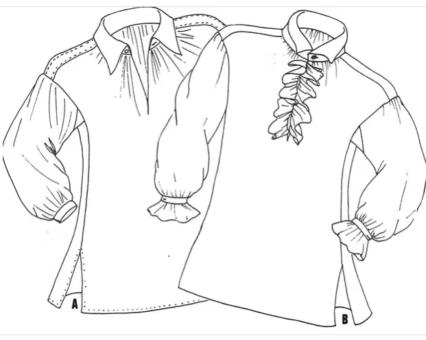 JP Ryan's 18th Century Men's Shirt Pattern
