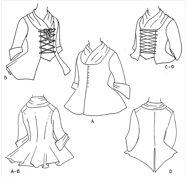 JP Ryan's Pattern 18th Century Women's Jackets