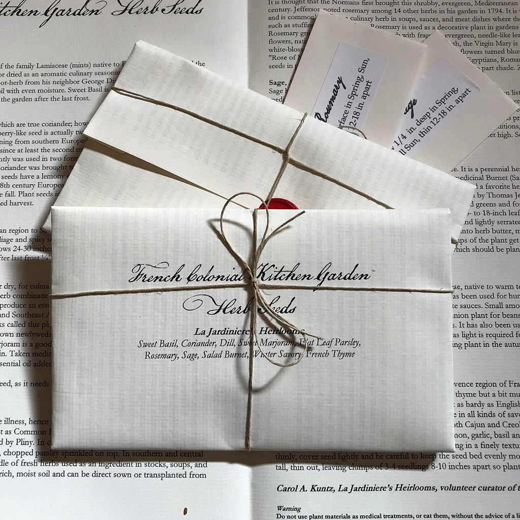 French Colonial Kitchen Garden Herb Seeds